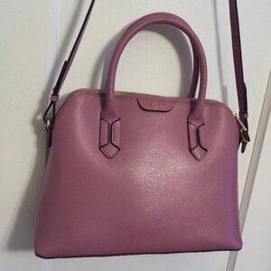 Ralph Lauren Dusty Purple / Pink Leather Satchel – Excellent Condition!
